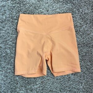 Paragon Fitwear Orange Athletic Shorts High-Waisted Stretch